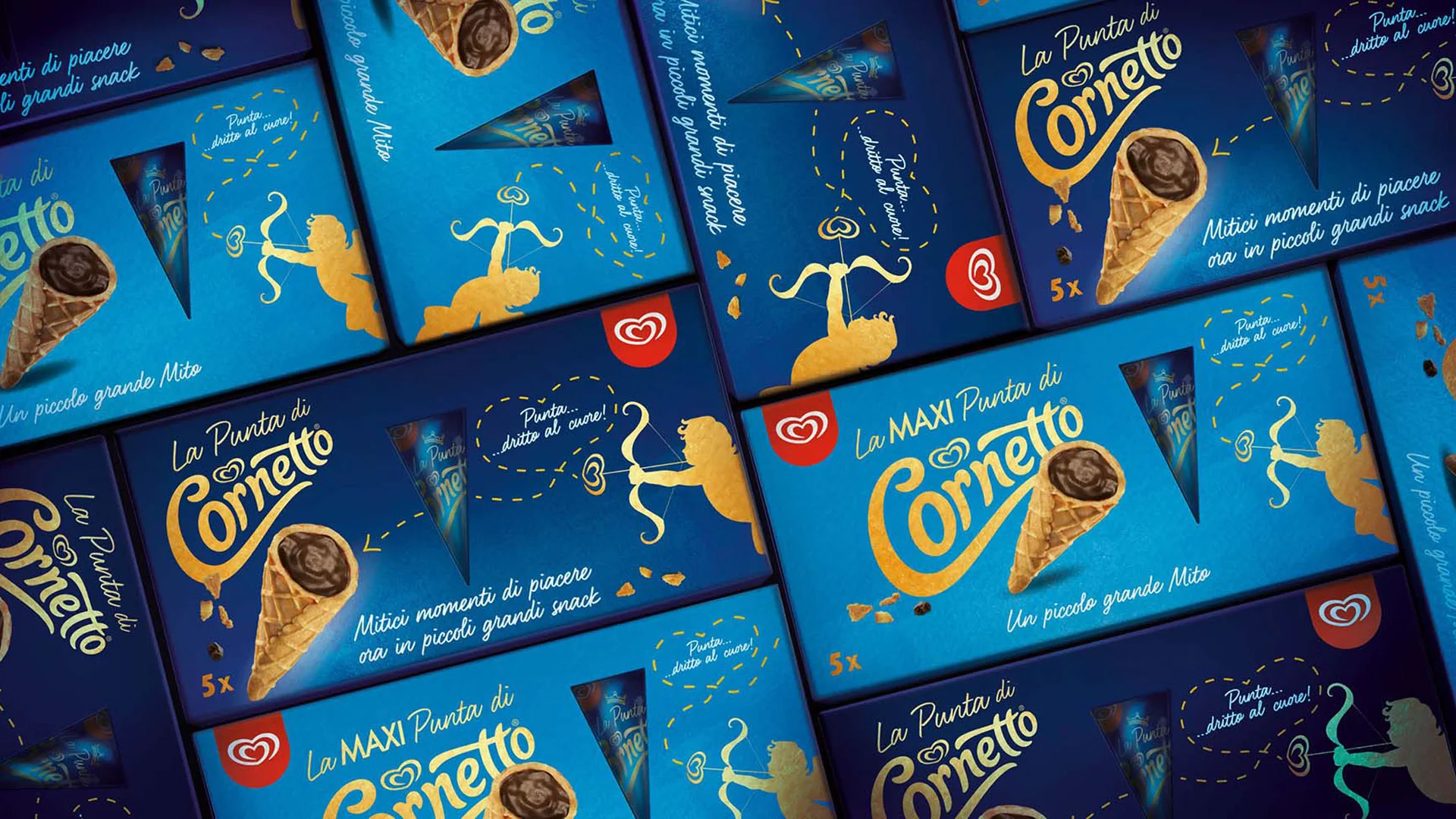 Il packaging realizzato per La Punta di Cornetto