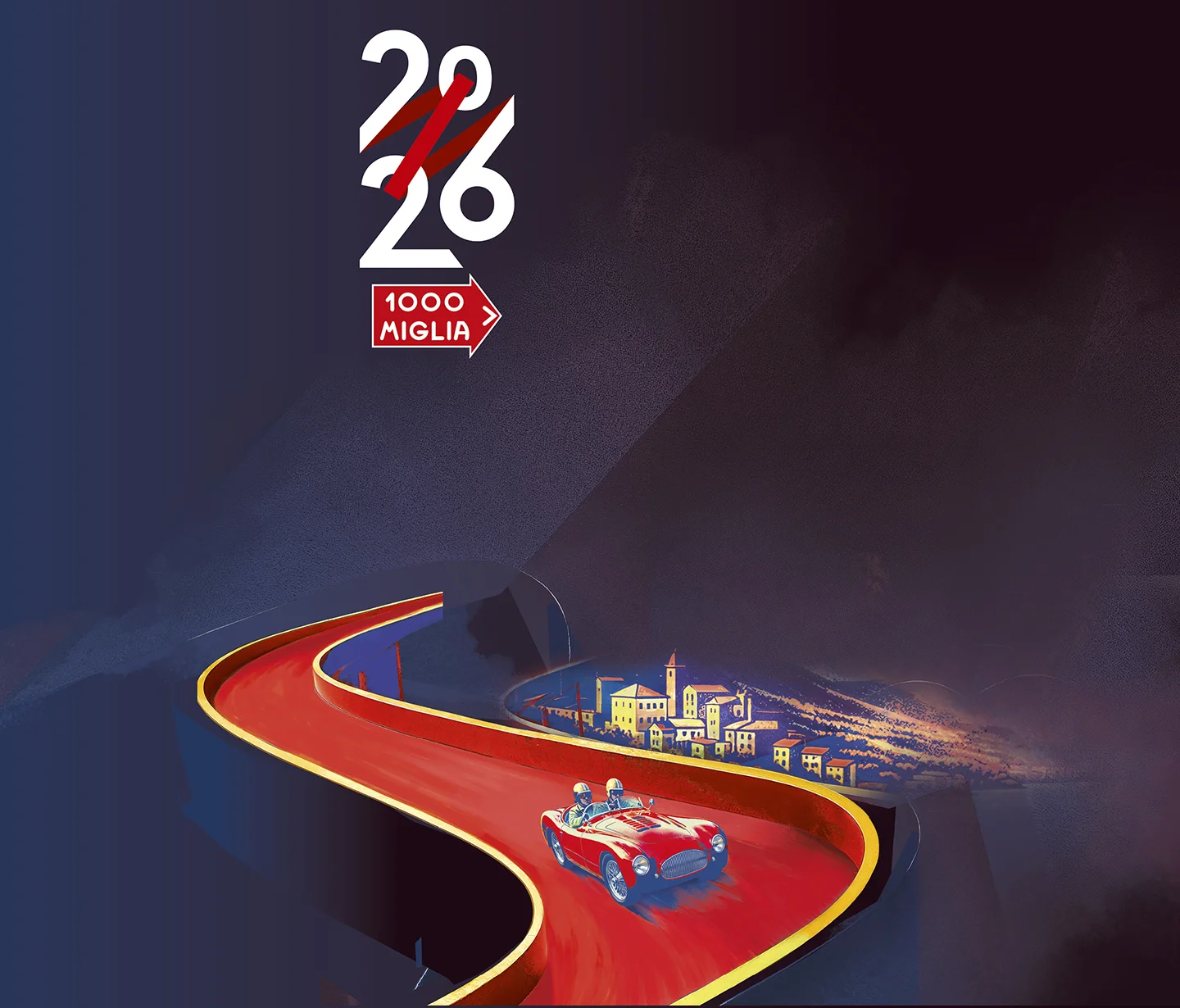 L'illustrazione dedicata ad Audace, la limited edition Segafredo per l'edizione 2026 della 1000 Miglia