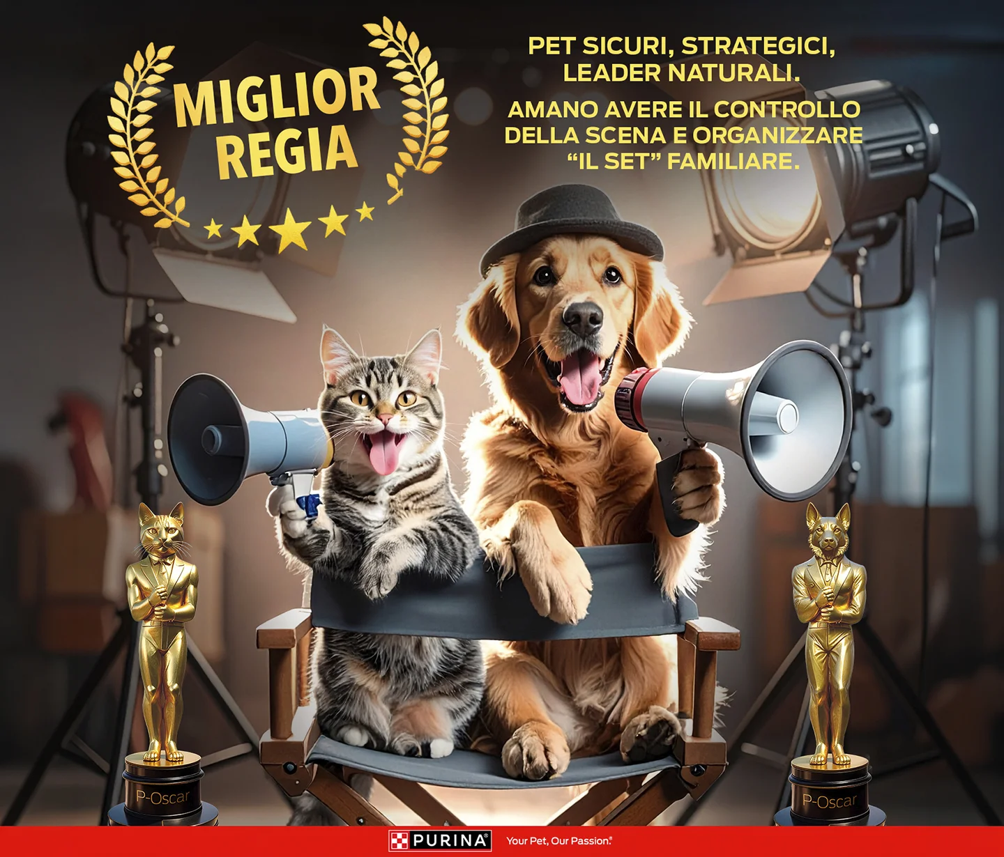 Una delle creatività personalizzate legate al test della newsletter Purina in occasione degli Oscar 2026
