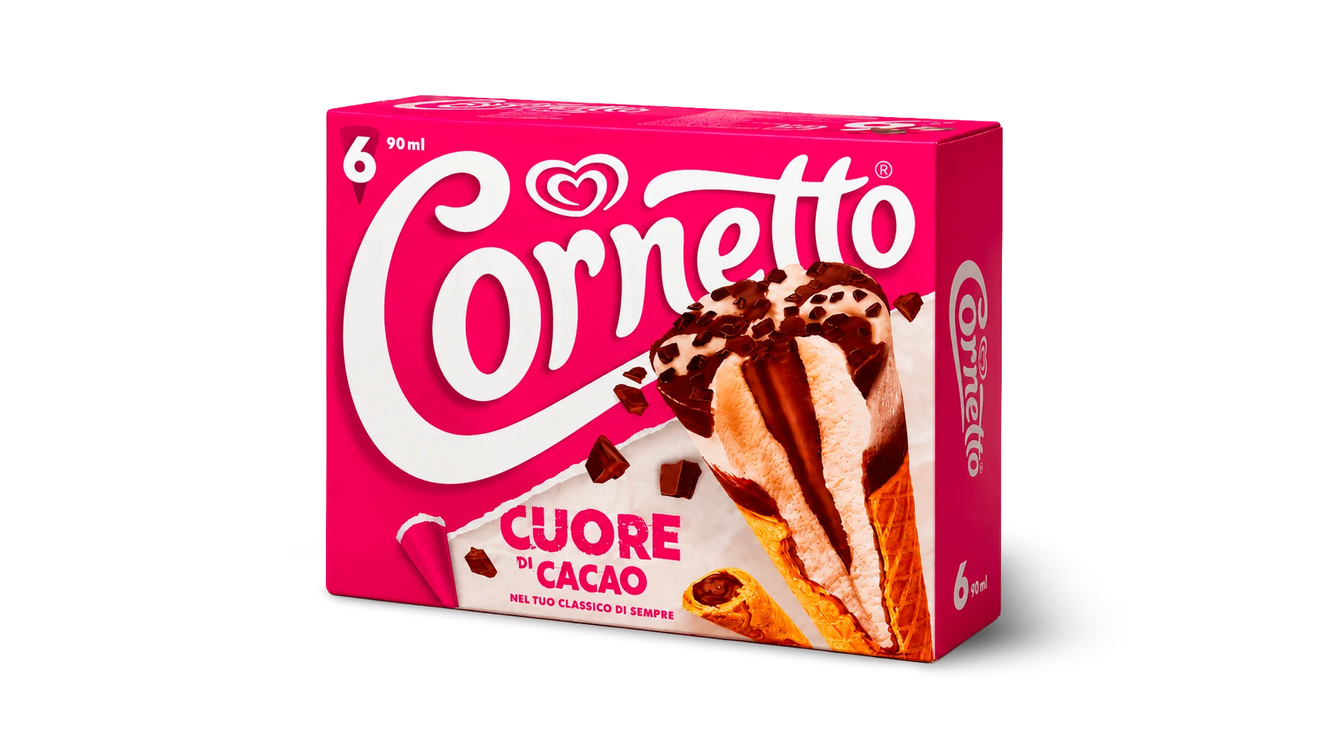 Il packaging di Cornetto Algida Cuore di Cacao realizzato da ATC e Reverse