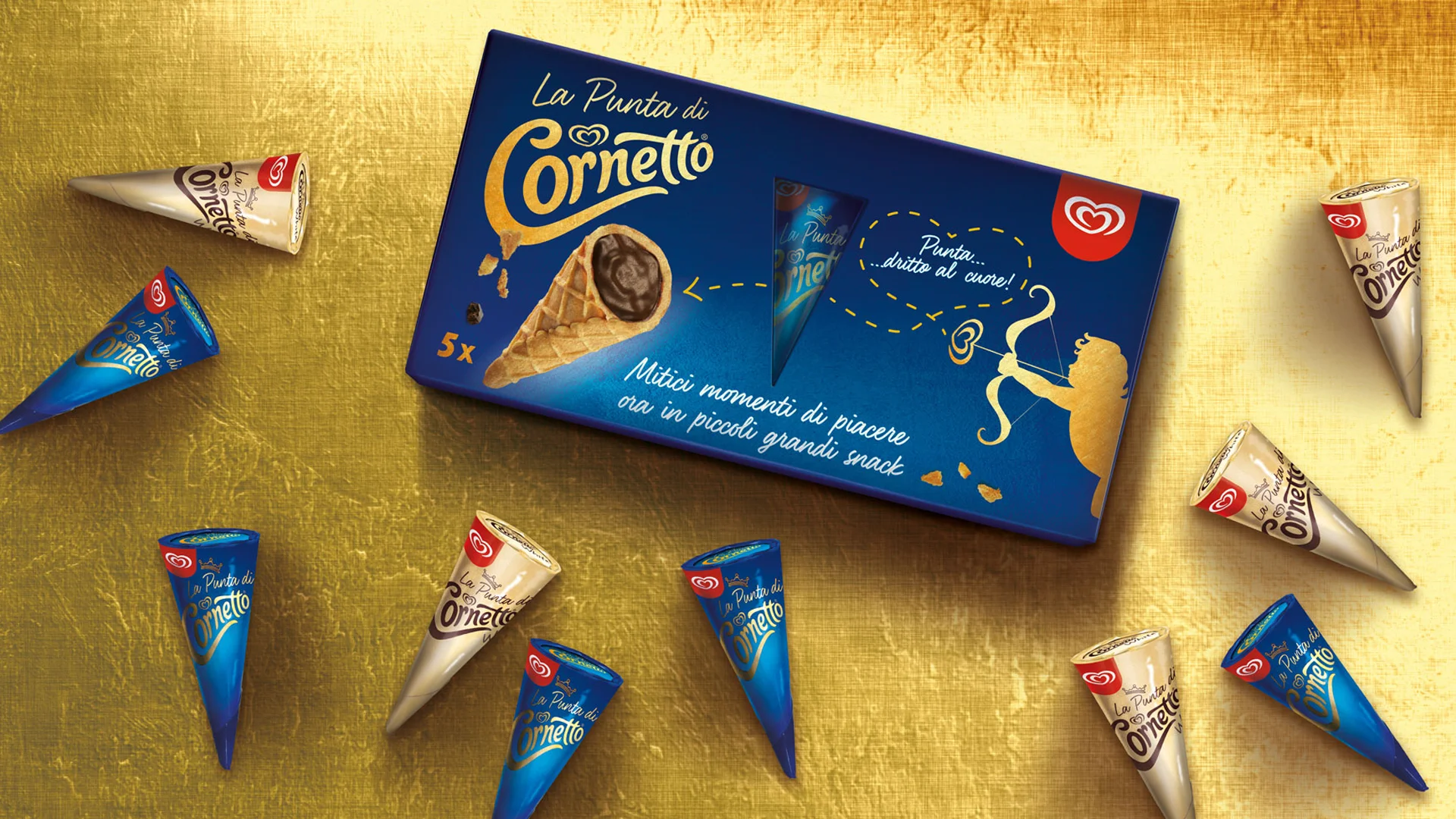 Il packaging realizzato per La Punta di Cornetto