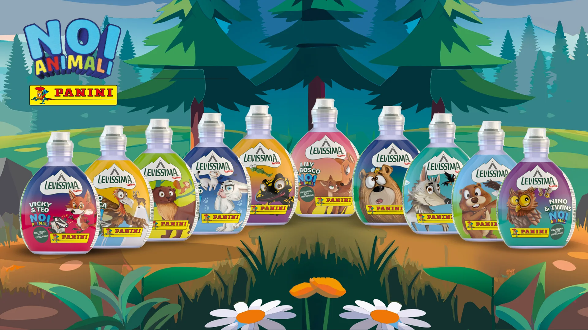 La gamma di packaging Issima NoiAnimali di montagna in collaborazione con Panini