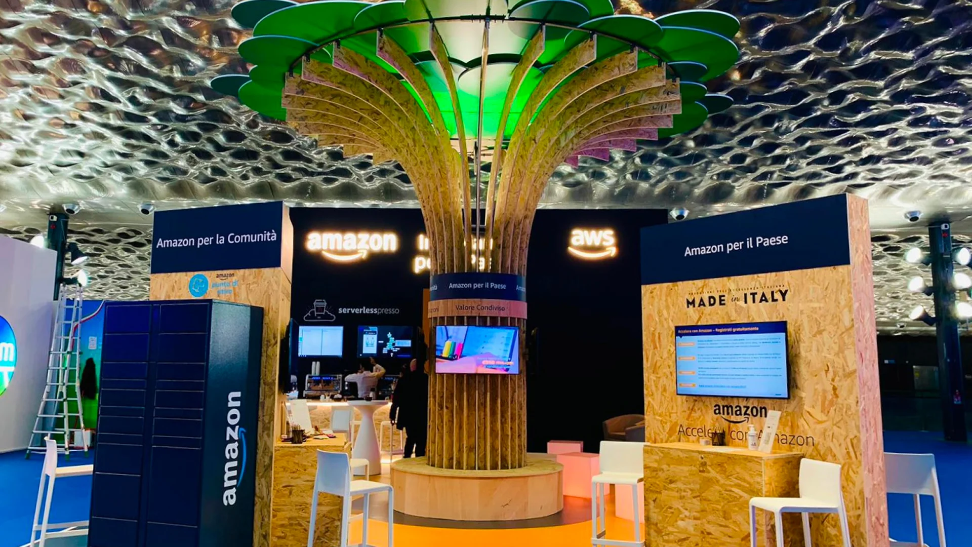 Lo stand Amazon AWS realizzato per ANCI 2023 da ATC