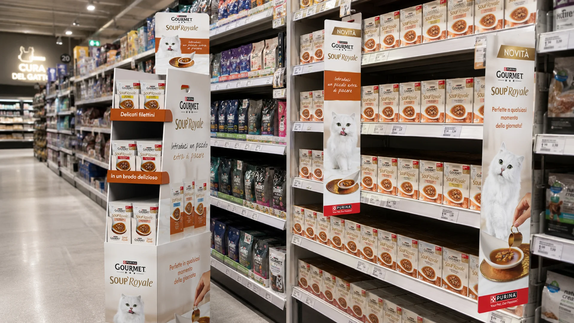 Materiali POS per Gourmet Soup Royale con la creatività di ATC