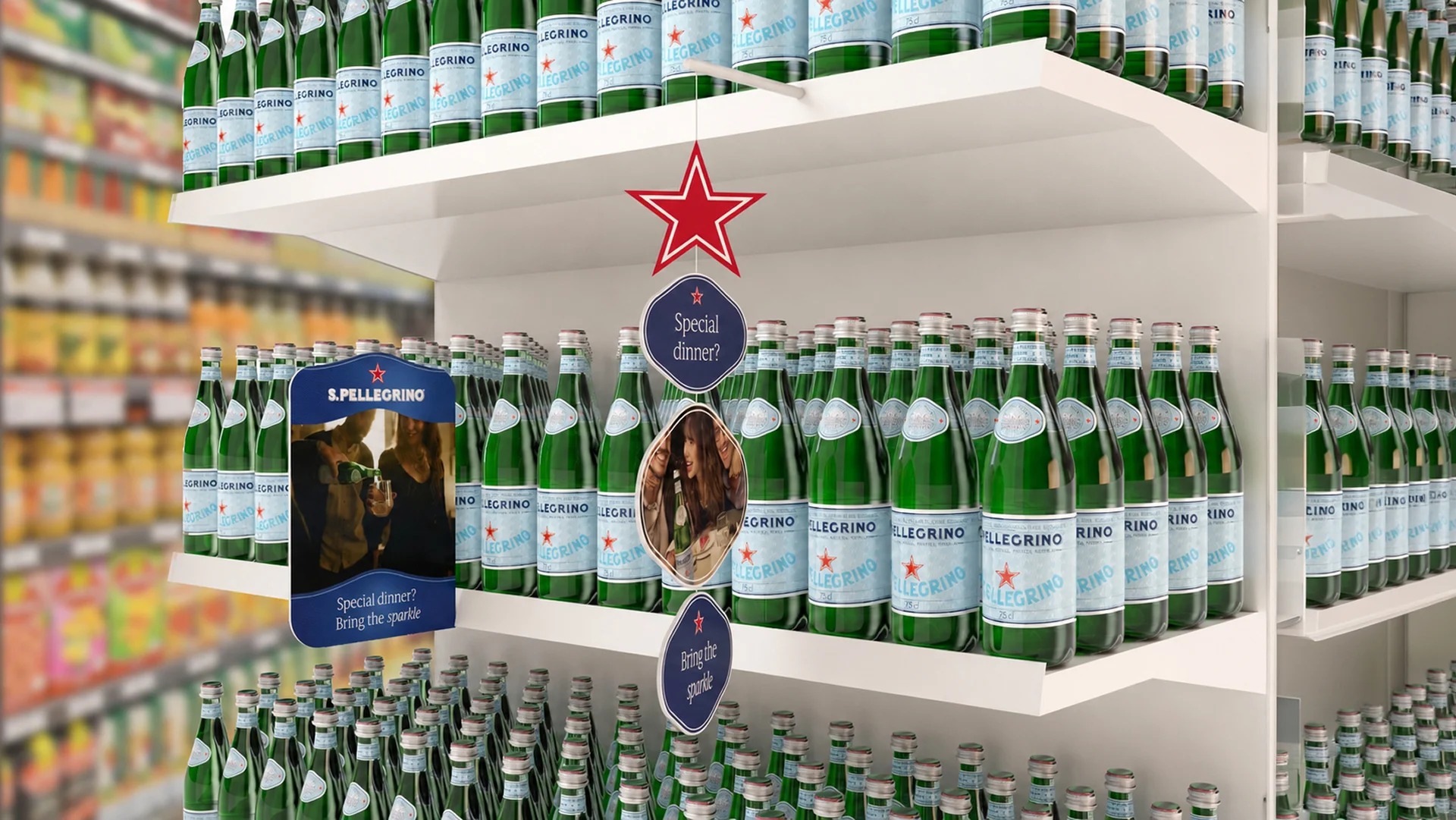 Stopper realizzati da ATC per il toolkit di materiali in-store S.Pellegrino Bring Your Best