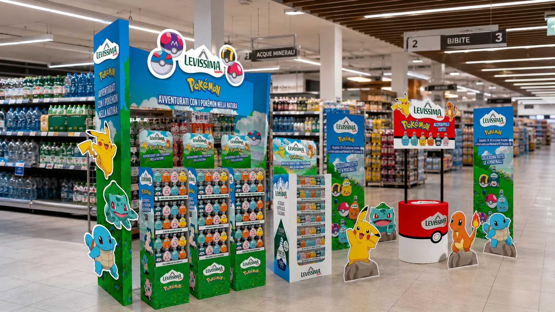 La teatralizzazione in-store per la prima wave di limited edition Issima Pokémon, sviluppata da ATC - All Things Communicate