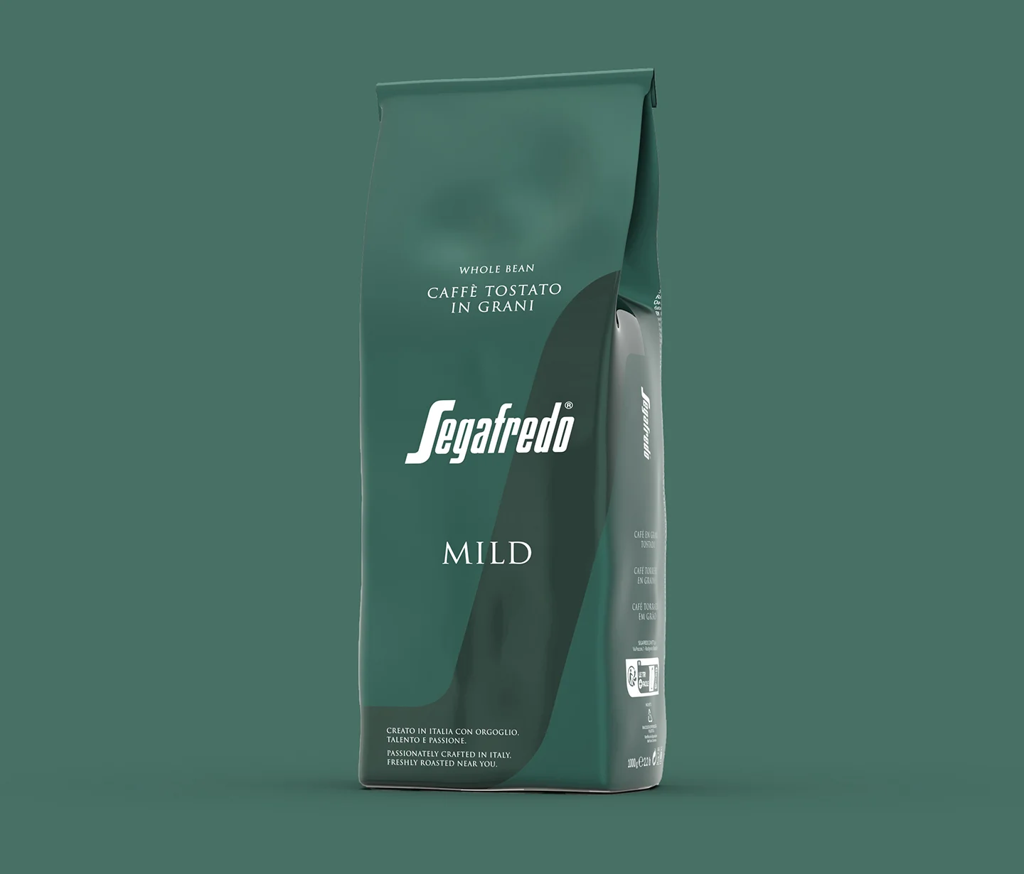 Il packaging per la referenza Mild, parte della linea ho.re.ca. Premium di Segafredo