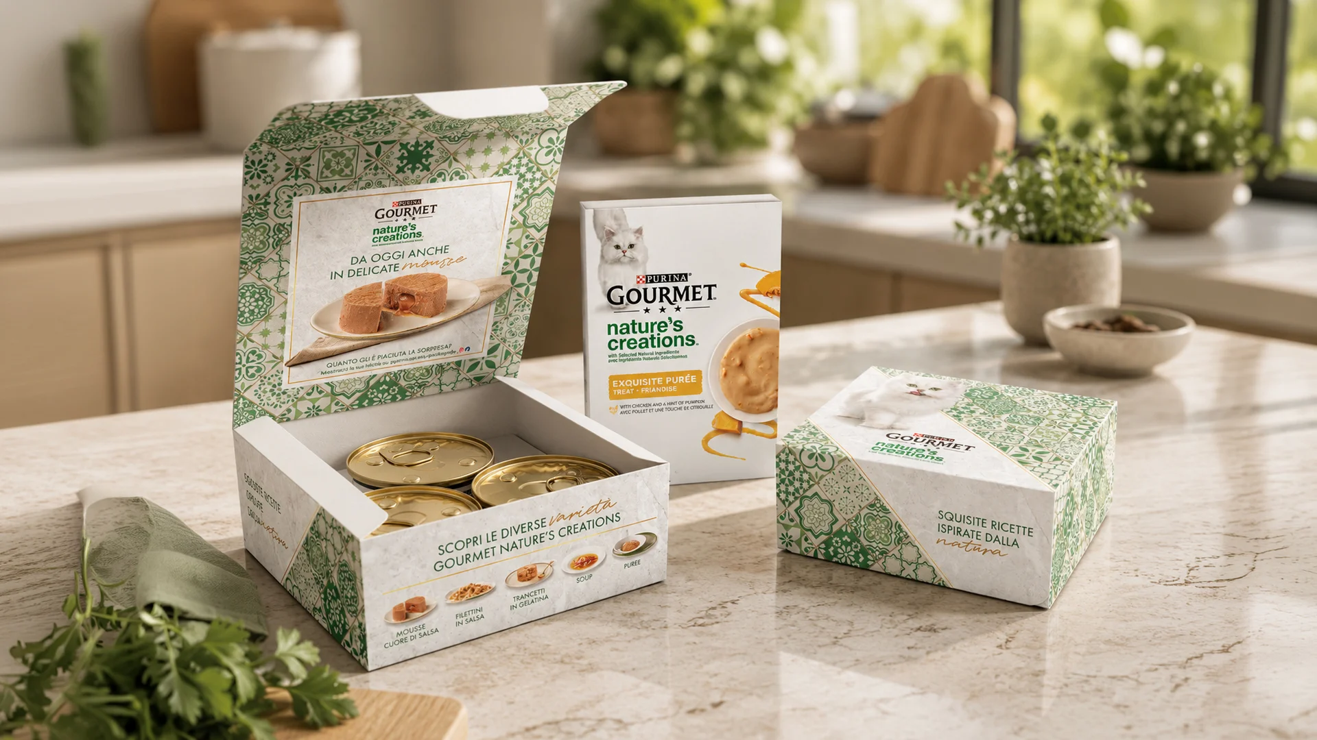 La cuvette promo realizzata da ATC per la gamma Gourmet Nature's Creations