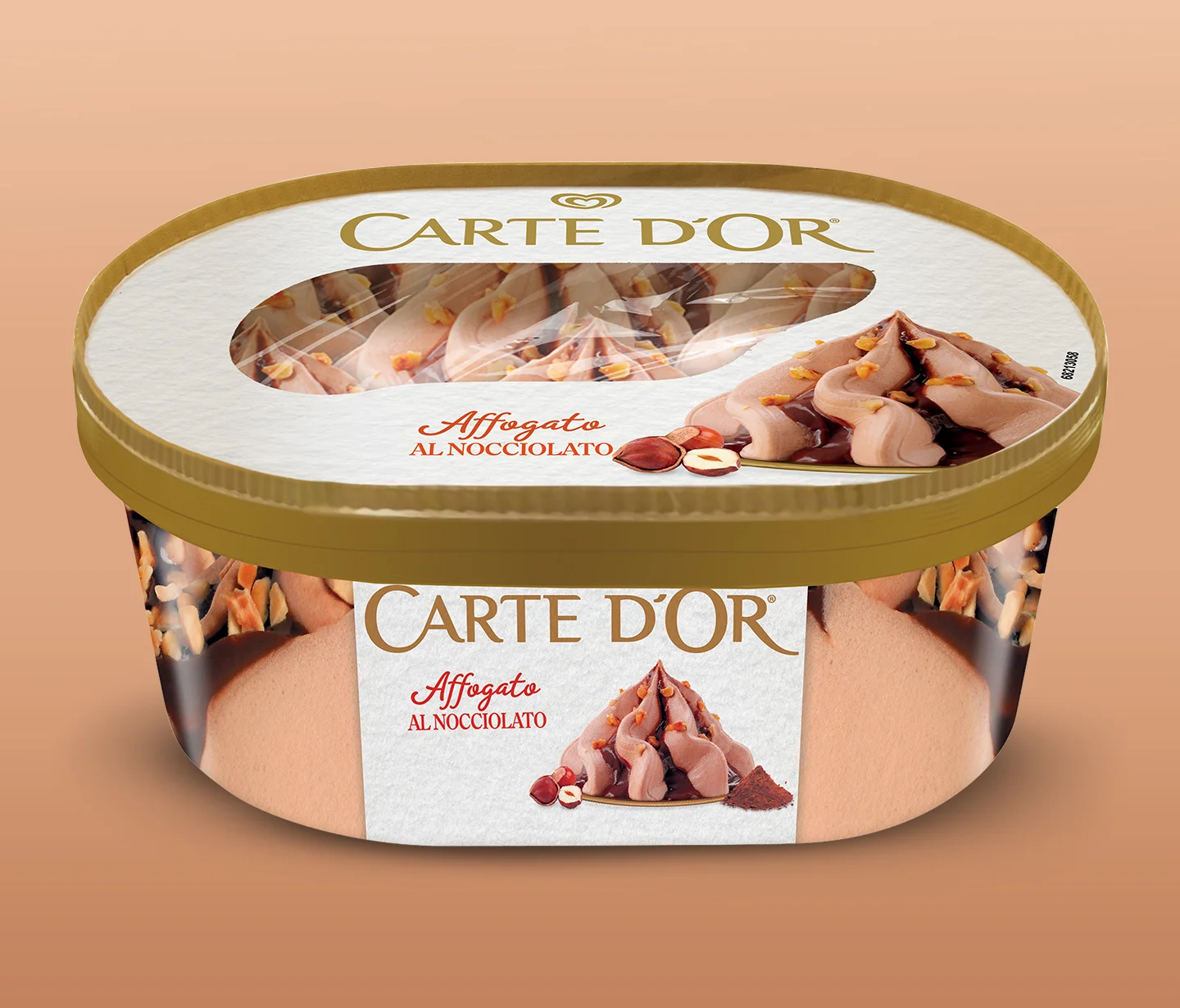 Il nuovo packaging per Carte D'Or Affogato alla Nocciola