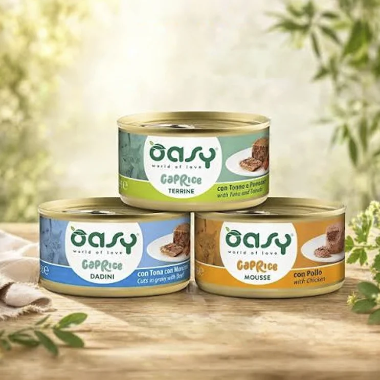 I packaging di petfood umido Oasy