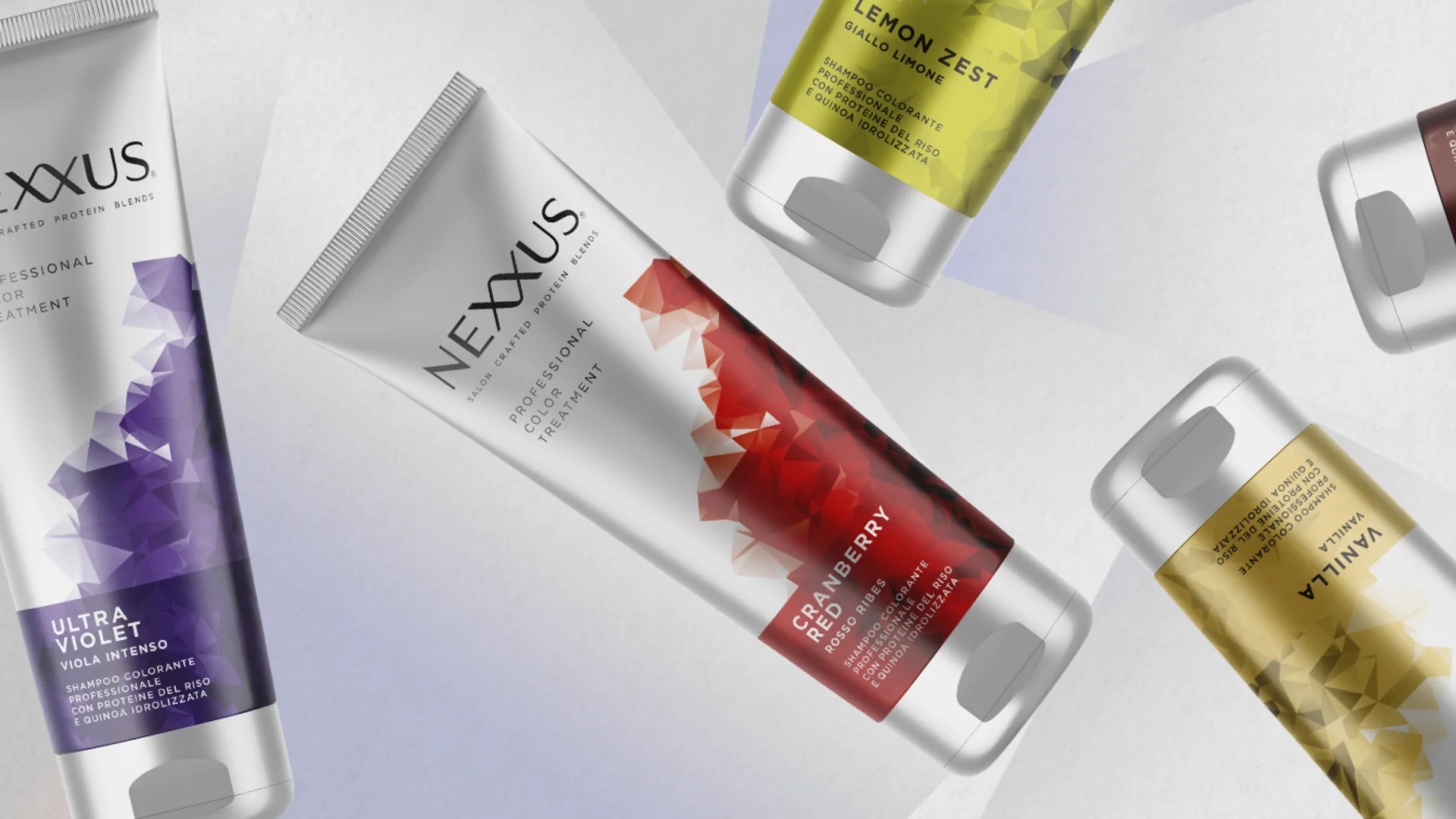 Il packaging per il brand beauty haircare Nexxus