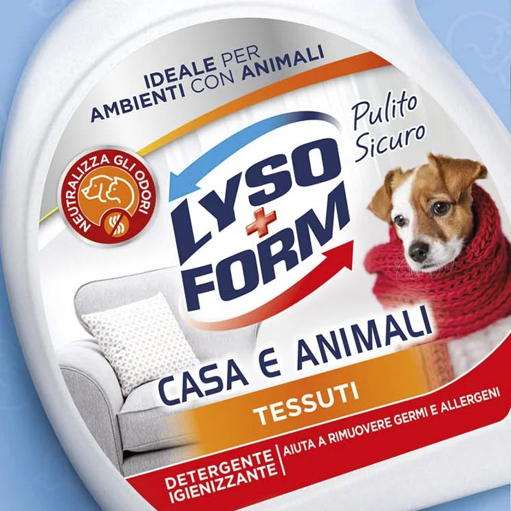 Il packaging home care realizzato per Lyso Form Casa & Animali