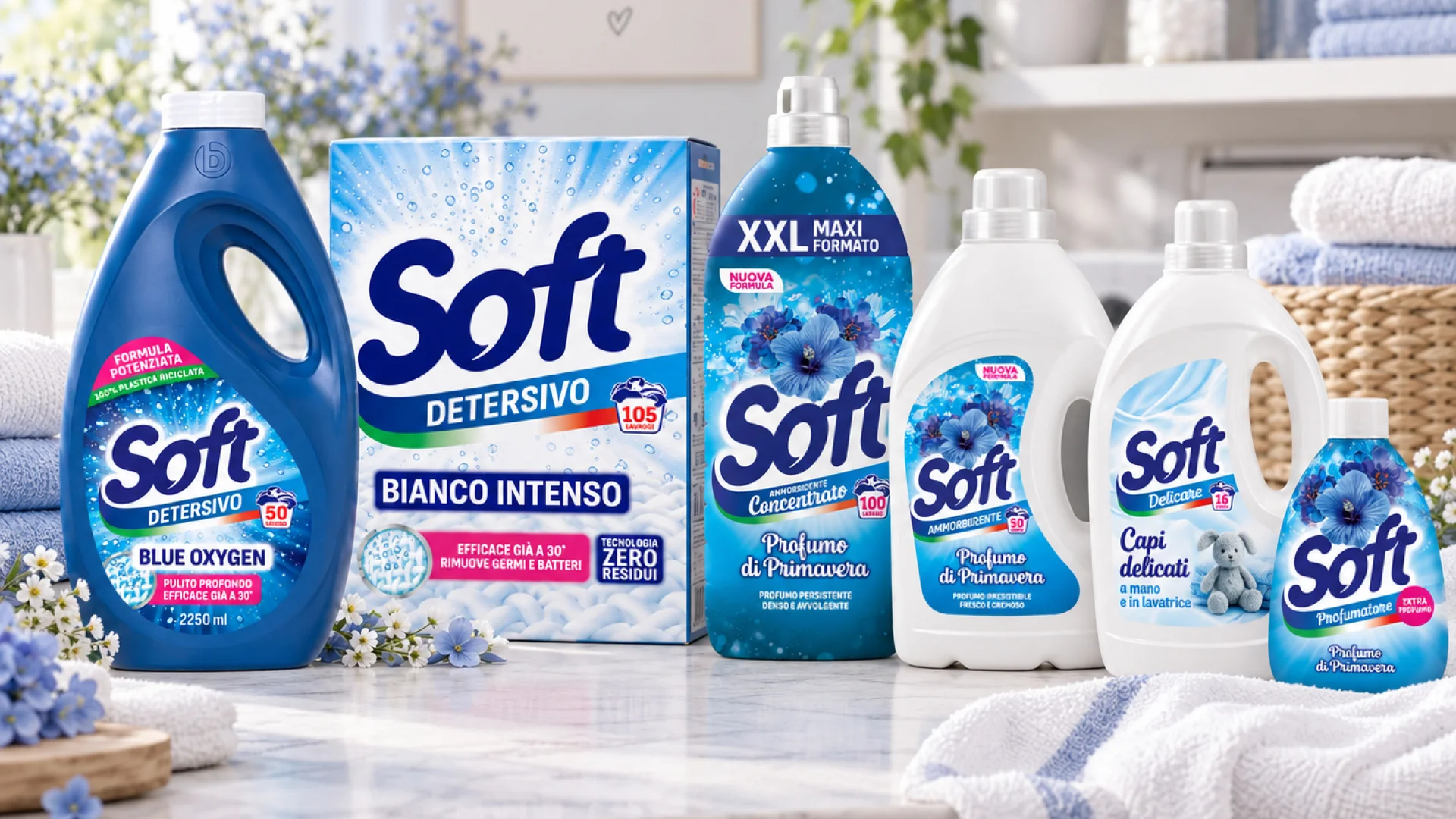 La gamma home care Soft con i packaging a cura di ATC
