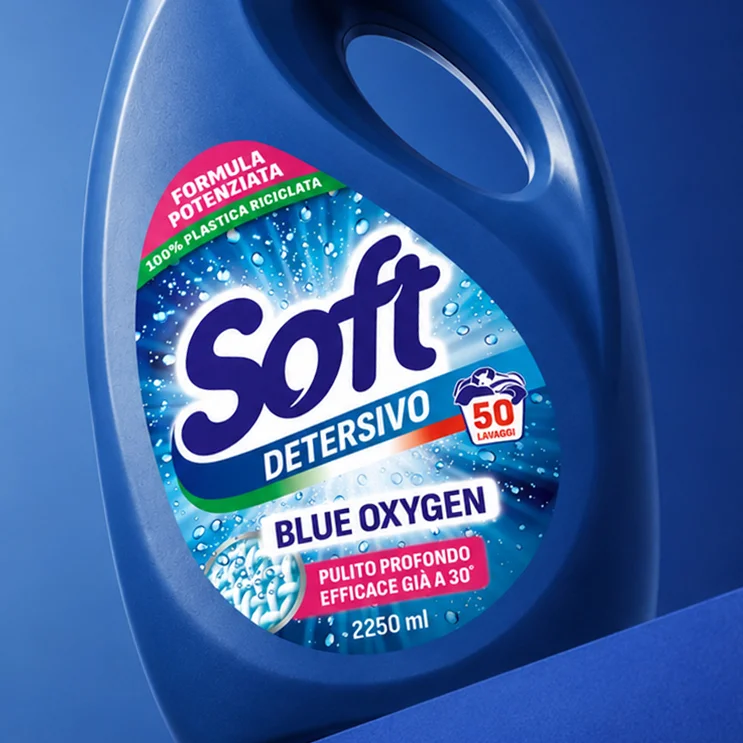 Il packaging per il brand di detersivi home care Soft