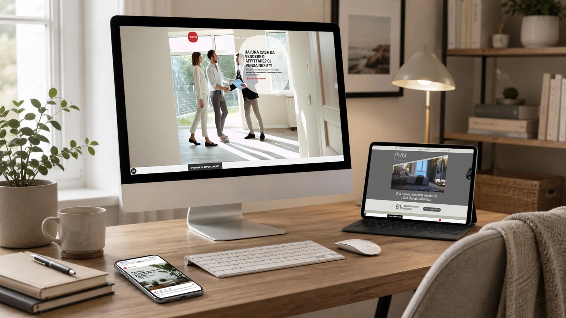 I siti web ideati e sviluppati da ATC per il brand di real estate Nexity Italia