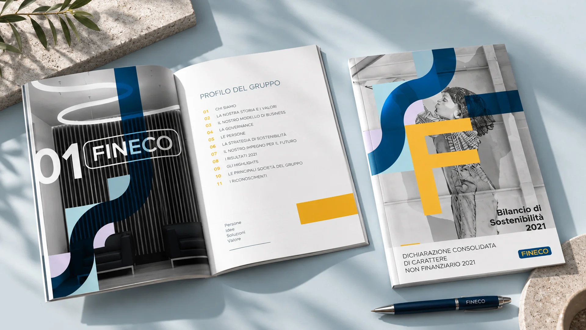 Gli asset di comunicazione finance realizzati da ATC per Fineco