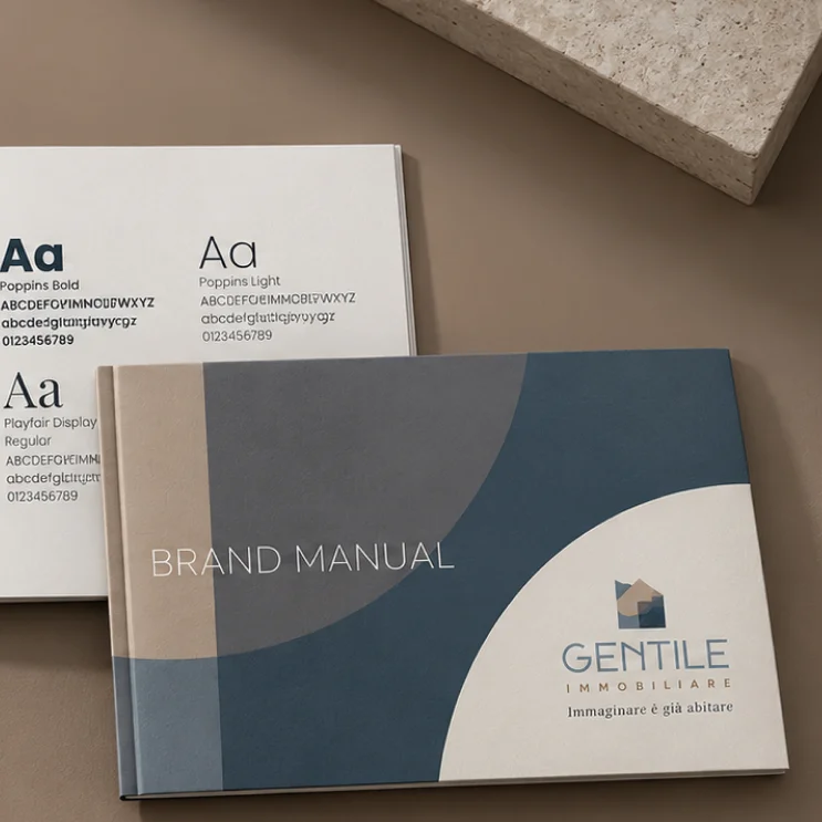 La visual identity coordinata per Gentile Immobiliare