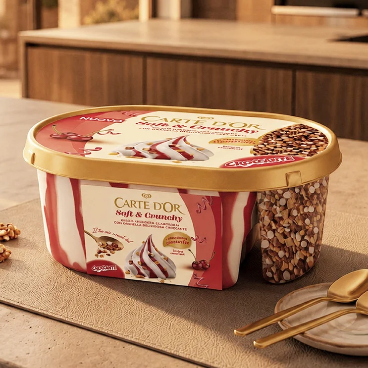 Il packaging food Carte D'Or Soft & Crunchy sviluppato da ATC e Reverse