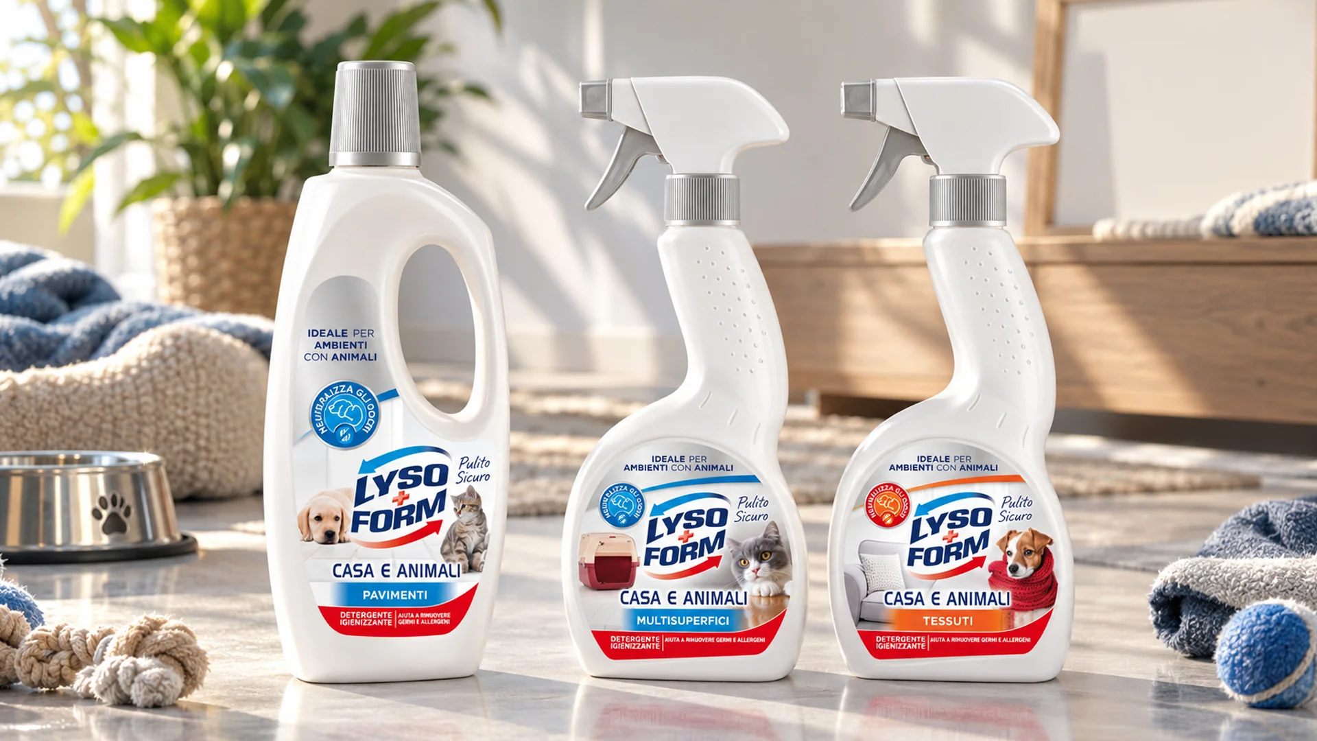 La gamma di packaging home care realizzati per Lyso Form
