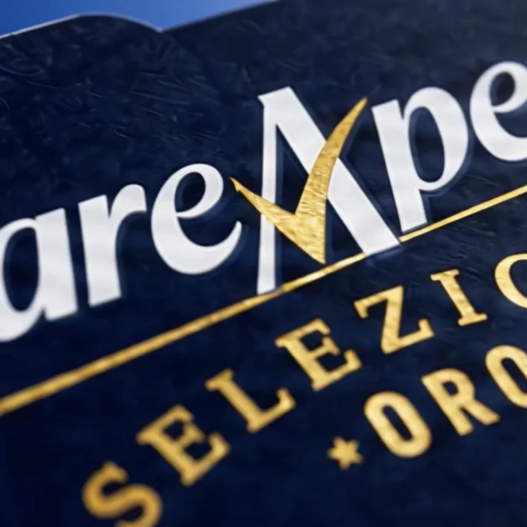 Il dettaglio del packaging per MareAperto Selezione Oro