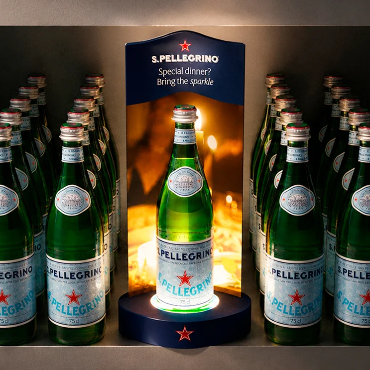 Il glorifier dedicato ad acqua S.Pellegrino con il design di ATC