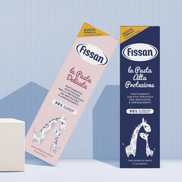 I packaging personal care per i prodotti Fissan