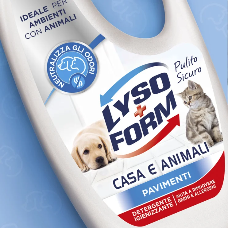 Il packaging per il brand di prodotti dedicati all'home care Lyso Form