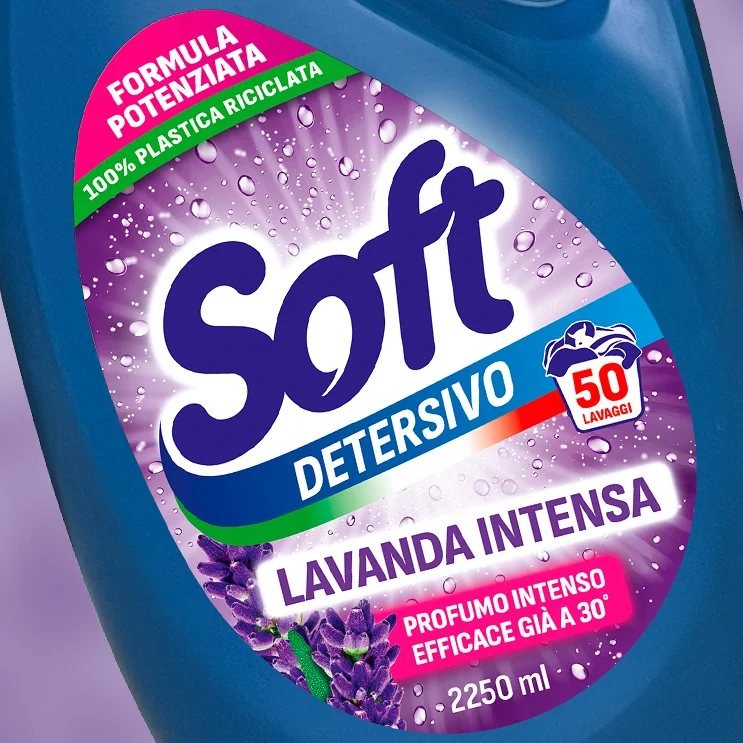 Il packaging home care realizzato per Soft