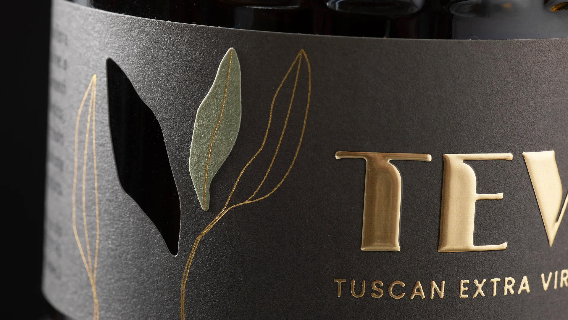 Detail of the label created for Tevo