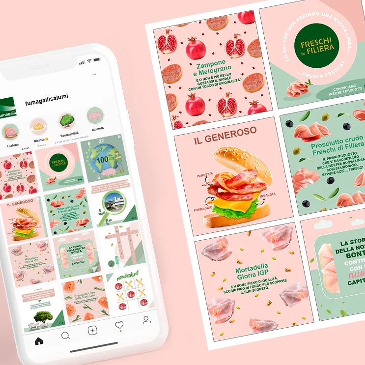 I contenuti realizzati da ATC per i canali social del brand food Fumagalli