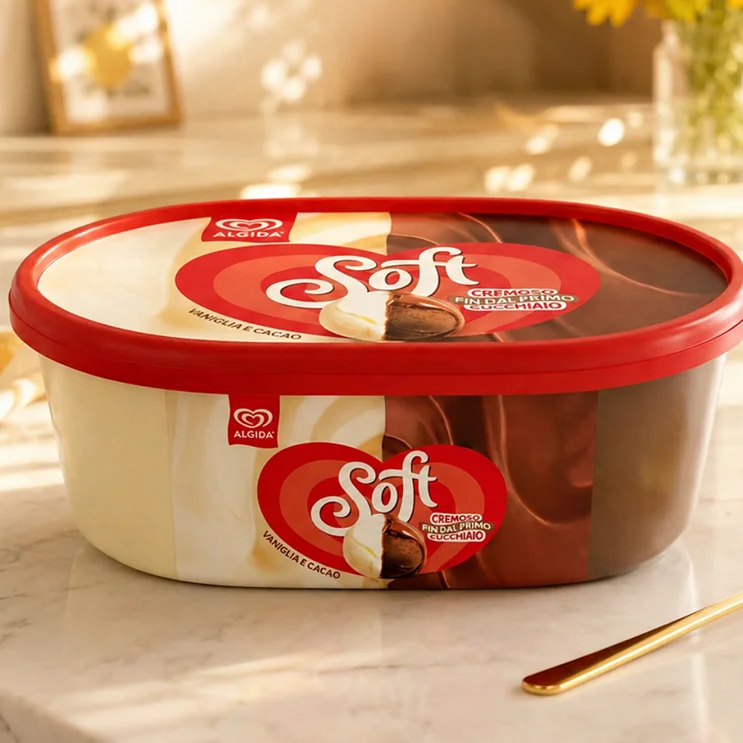 Il packaging food per Algida Soft