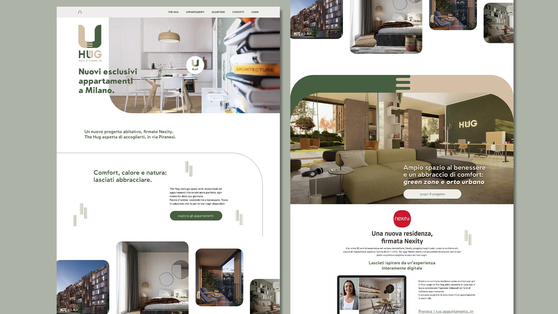 I siti web ideati e sviluppati da ATC per il brand di real estate Nexity Italia
