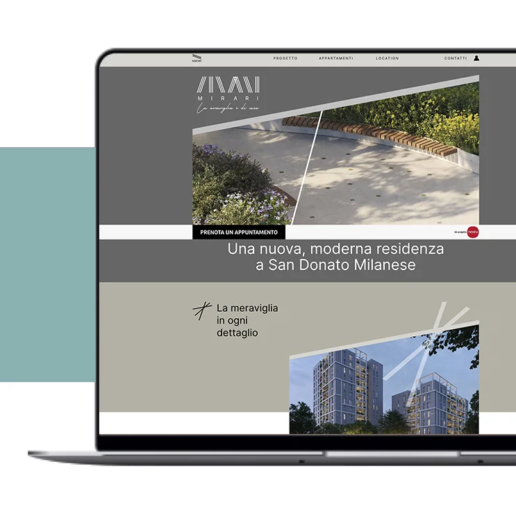 Il minisito di residenza per Nexity Mirari con il design di ATC