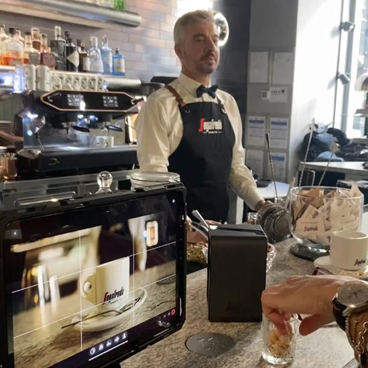 Il backstage dello spot video realizzato da ATC per Segafredo