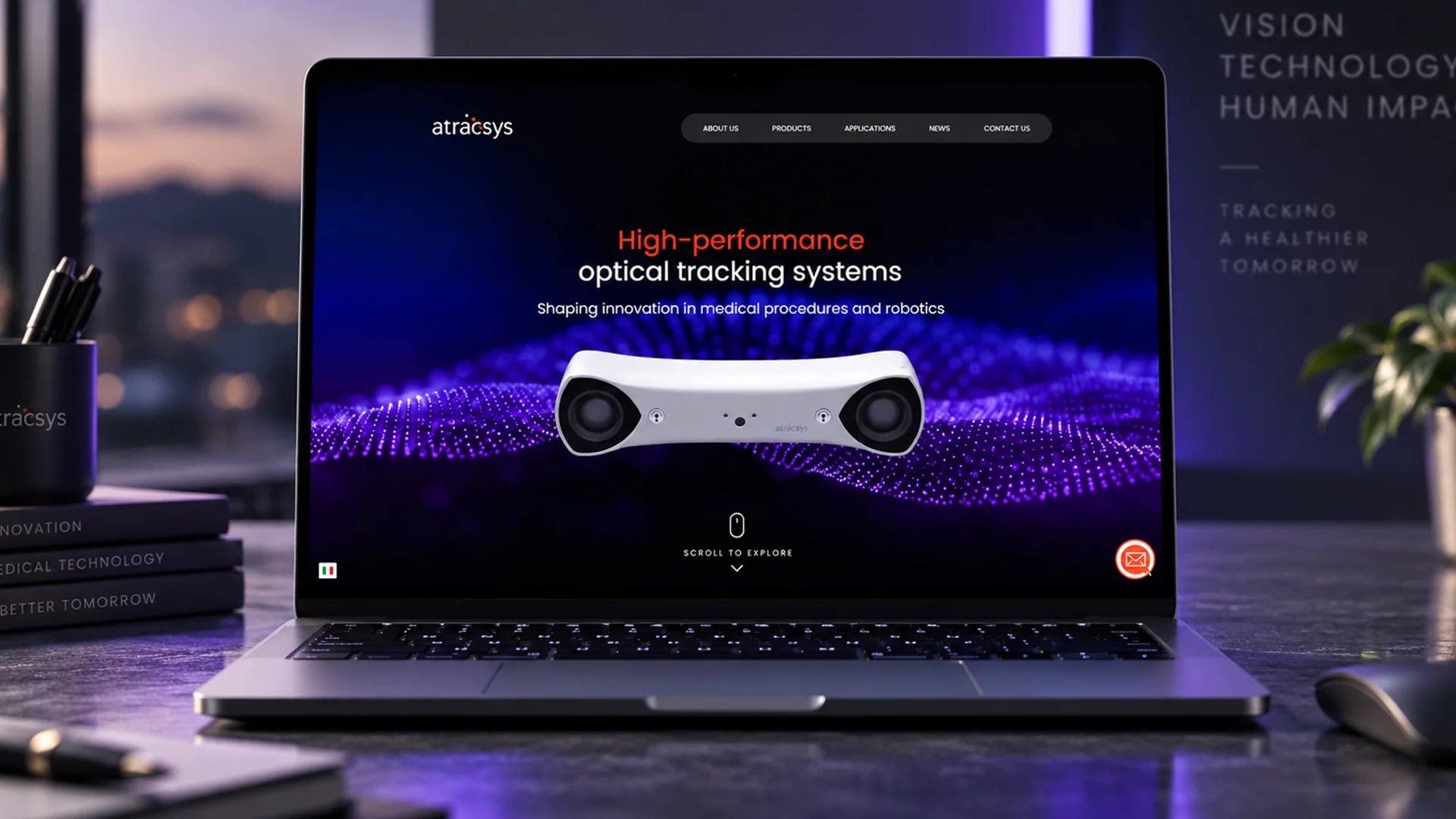 Il sito web corporate B2B per Atracsys