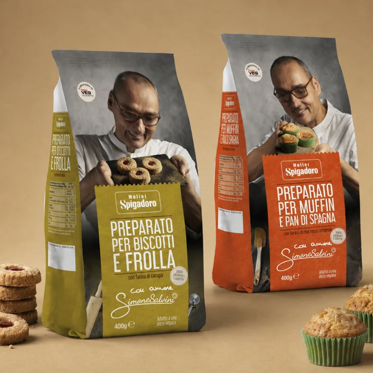 I packaging food realizzati per Molino Spigadoro