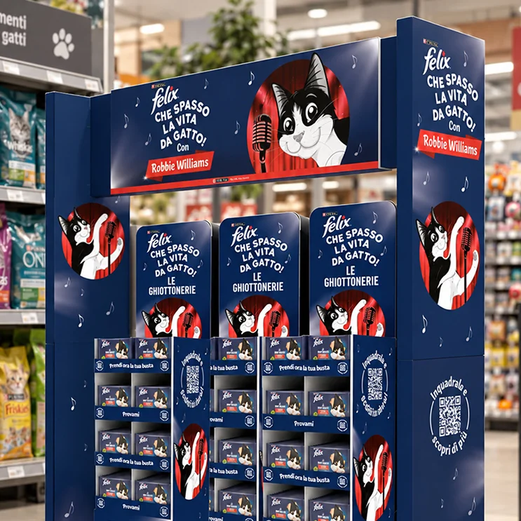 I materiali in-store sviluppati da ATC per Purina Felix
